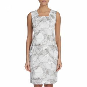 Hugo Boss Abstract Floral Sheath Dress
